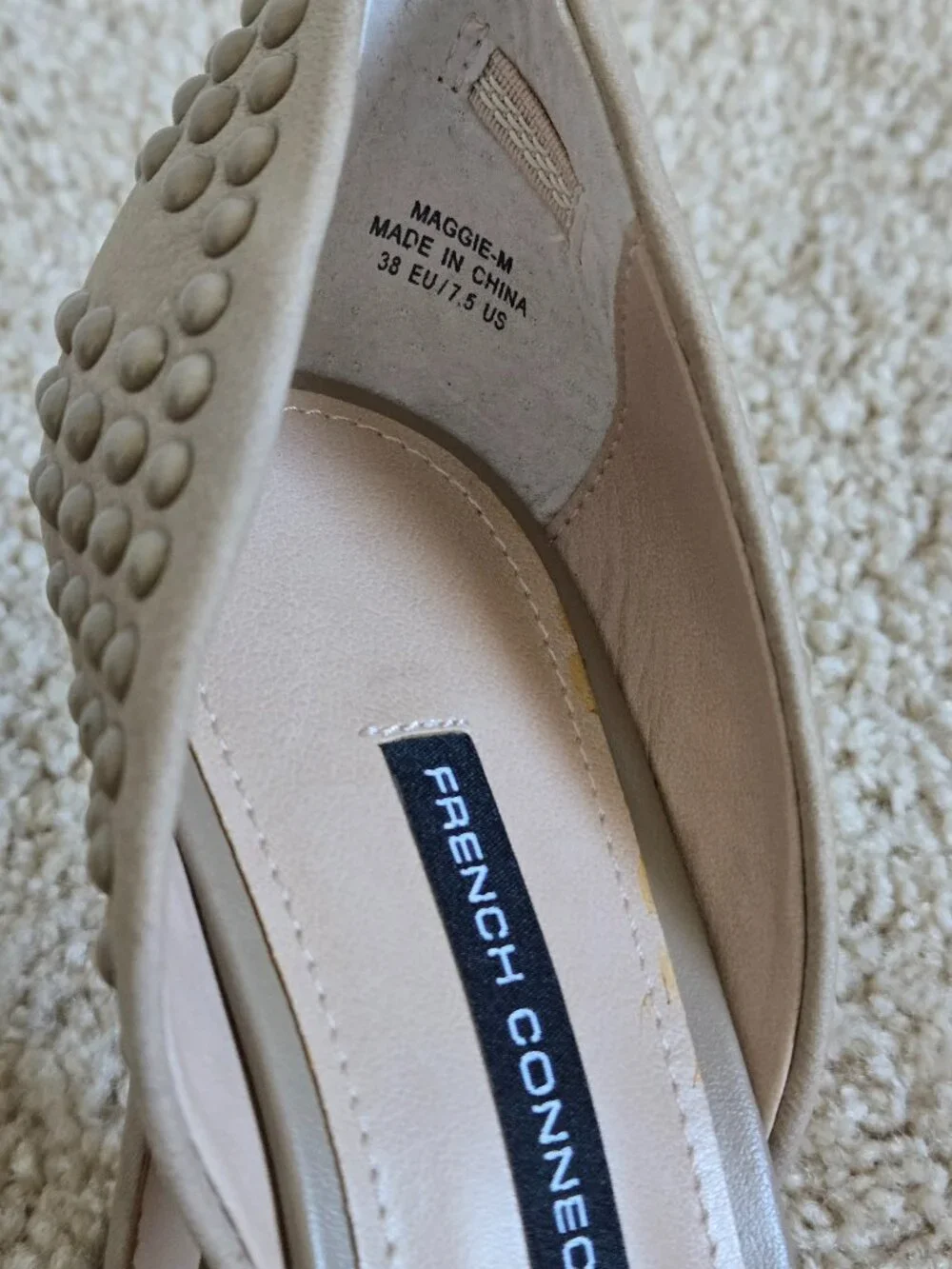 French Connection studded high heel pumps/ Maggie